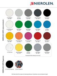 Kombiwandschutz - Farbmusterkarte